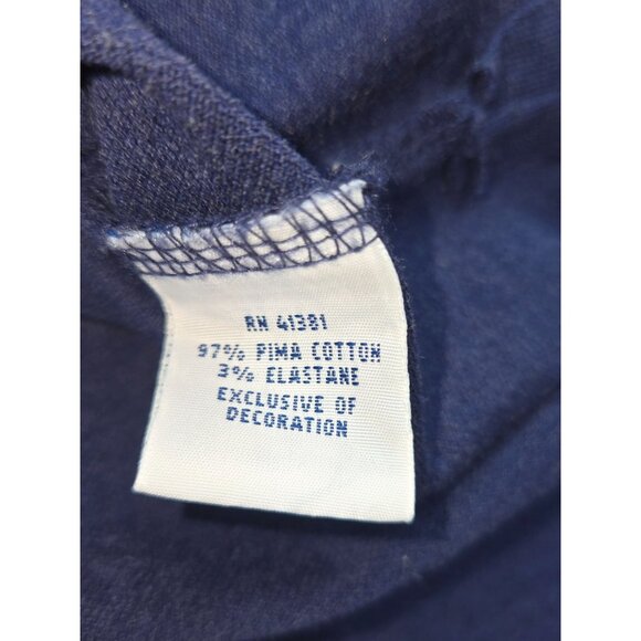 Polo Ralph Lauren Mens Navy Polo Shirt Medium Pima Stretch Mesh - Picture 6 of 8